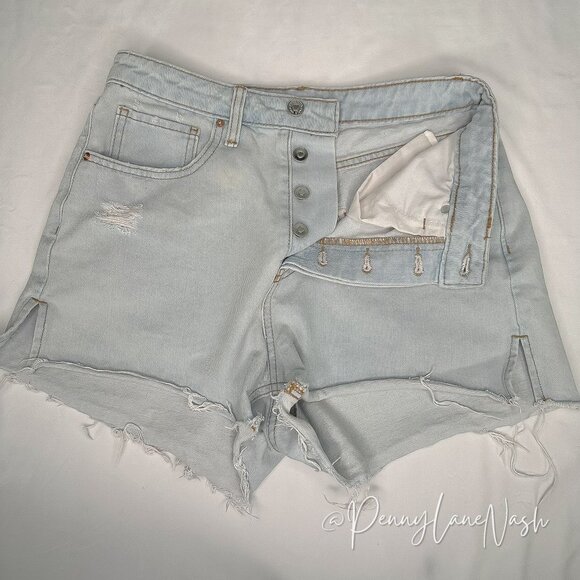 Wild Fable Super High-Rise Cut Off Shorts Size 4 - Picture 8 of 15